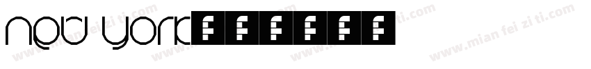 New York字体转换